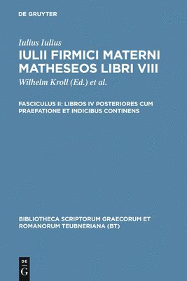 bokomslag Libros IV posteriores cum praefatione et indicibus continens