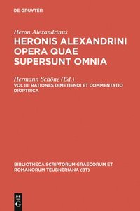 bokomslag Rationes Dimetiendi Et Commentatio Dioptrica