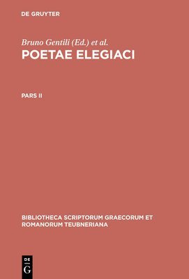 bokomslag Poetae Elegiaci: Pars II