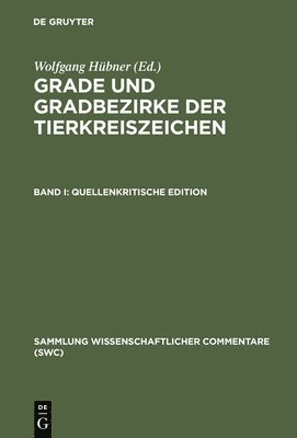 Wolfgang Hübner - Quellenkritische Edition, Inbunden