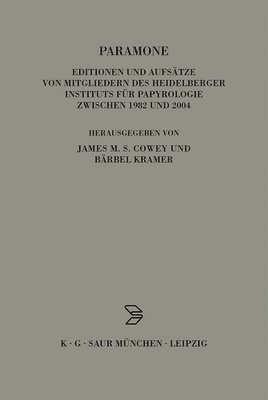 Bärbel Kramer, James M S Cowey - Paramone, Inbunden