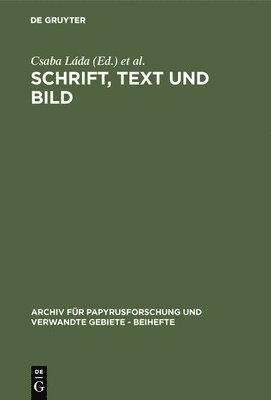 bokomslag Schrift, Text und Bild