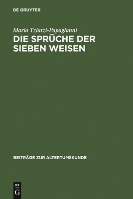 bokomslag Sprüche der sieben Weisen