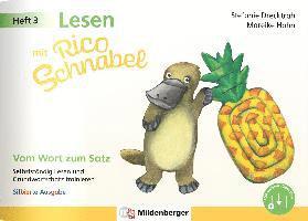 bokomslag Lesen mit Rico Schnabel, Heft 3: Vom Wort zum Satz - silbierte Ausgabe