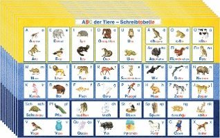 ABC der Tiere 1 - Silbenfibel¿ - Kartonbeilage 'Schreibtabelle', VPE 10 1