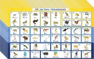 ABC der Tiere 1 - Silbenfibel® - Kartonbeilage "Schreibtabelle", VPE 10, Häftad