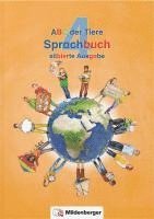 bokomslag ABC der Tiere 4 - Sprachbuch, silbierte Ausgabe