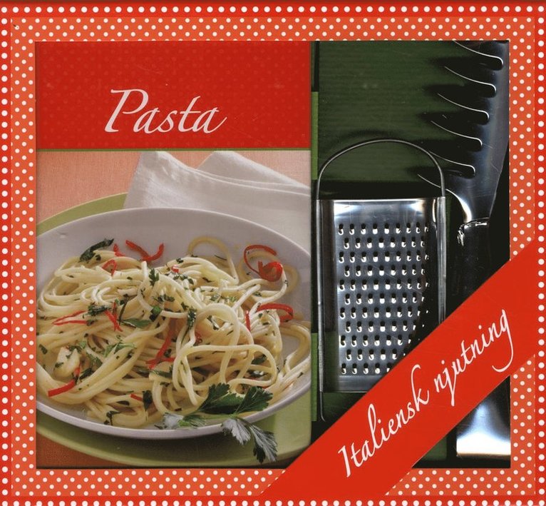 Pasta box - bok, parmesan rivjärn & spagettitång 1