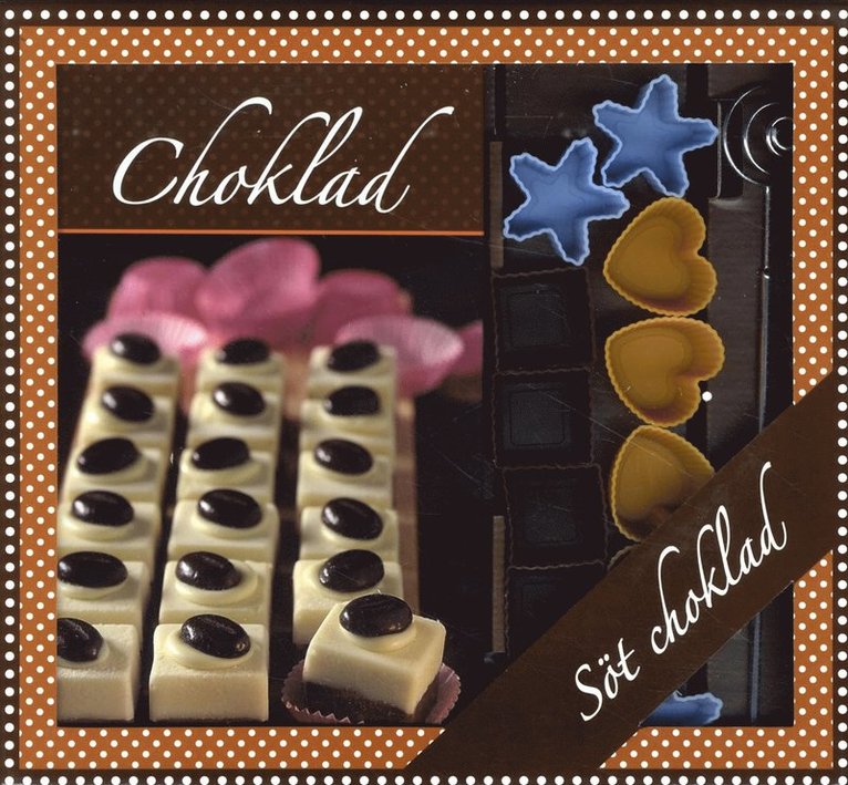 Choklad box - bok, 12 pralinformar & doppspiraler 1