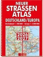 Neuer Straßenatlas Deutschland/Europa 2026/2027, Häftad