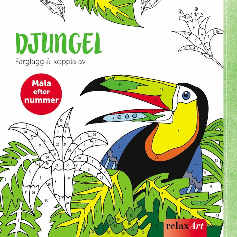 Färglägg & koppla av : Djungeln, Häftad