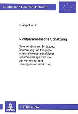 bokomslag Nichtparametrische Schaetzung