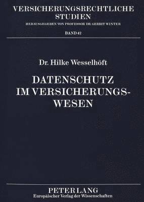 Datenschutz Im Versicherungswesen 1