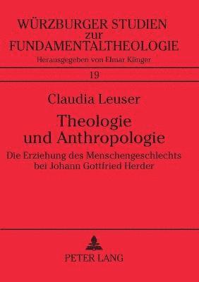 bokomslag Theologie und Anthropologie