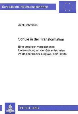 bokomslag Schule in Der Transformation