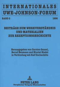 bokomslag Internationales Uwe-Johnson-Forum. Band 5 (1996)