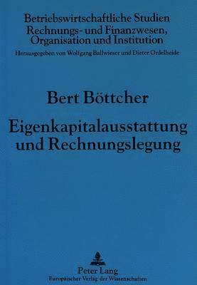 bokomslag Eigenkapitalausstattung Und Rechnungslegung