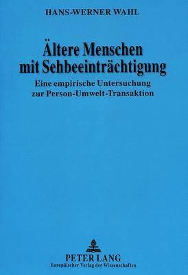 bokomslag Aeltere Menschen Mit Sehbeeintraechtigung