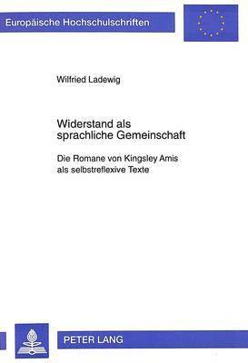 bokomslag Widerstand ALS Sprachliche Gemeinschaft