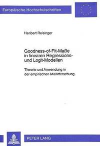 bokomslag Goodness-Of-Fit-Mae in Linearen Regressions- Und Logit-Modellen