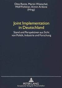 bokomslag Joint Implementation in Deutschland
