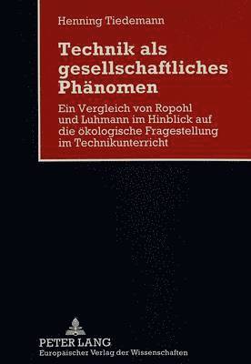 bokomslag Technik ALS Gesellschaftliches Phaenomen