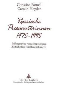 bokomslag Russische Prosaautorinnen 1975-1995