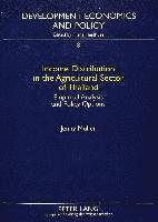 Jenny Muller, Jenny Müller, Franz Heidhues - Income Distribution in the Agricultural Sector of Thailand, Häftad