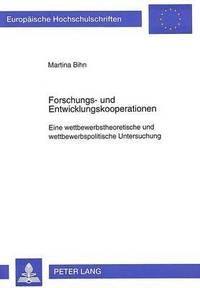 bokomslag Forschungs- Und Entwicklungskooperationen