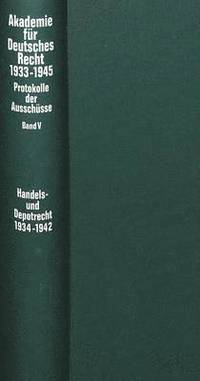 bokomslag Ausschu Fuer Das Recht Des Handelsstandes Und Der Handelsgeschaefte (1937-1942)