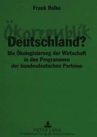 bokomslag Oekorepublik Deutschland?