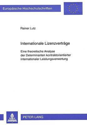 Internationale Lizenzvertraege 1