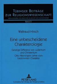 bokomslag Eine Unbescheidene Charakterologie