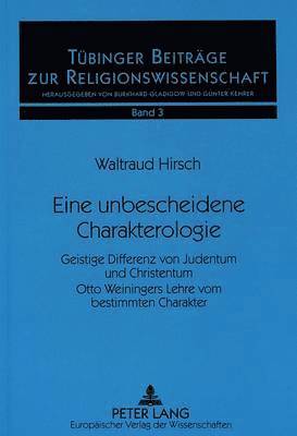 bokomslag Eine Unbescheidene Charakterologie
