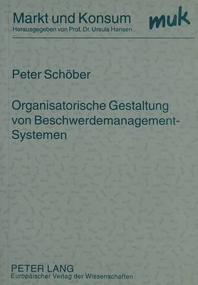 bokomslag Organisatorische Gestaltung Von Beschwerdemanagement-Systemen