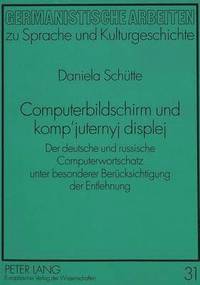 bokomslag Computerbildschirm Und Komp'juternyj Displej