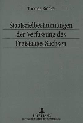 Staatszielbestimmungen Der Verfassung Des Freistaates Sachsen 1