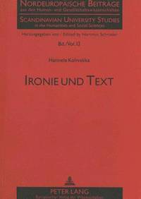 bokomslag Ironie Und Text