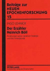 bokomslag Der Erzaehler Heinrich Boell