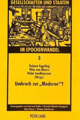 bokomslag Umbruch Zur «Moderne»?
