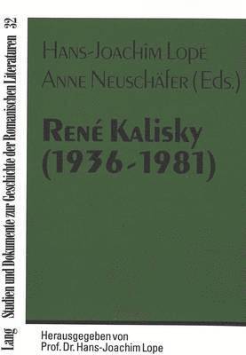 bokomslag Ren Kalisky (1936-1981)