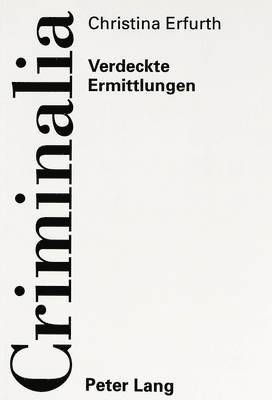 bokomslag Verdeckte Ermittlungen