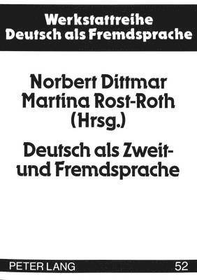 bokomslag Deutsch ALS Zweit- Und Fremdsprache