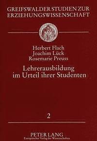 bokomslag Lehrerausbildung Im Urteil Ihrer Studenten