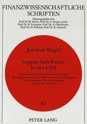 Supply-Side Policy in Den USA 1