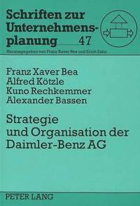 bokomslag Strategie Und Organisation Der Daimler-Benz Ag