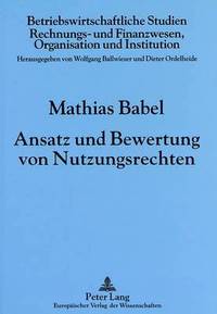 bokomslag Ansatz Und Bewertung Von Nutzungsrechten