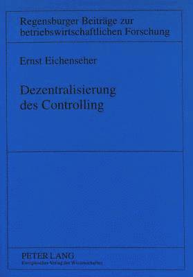 bokomslag Dezentralisierung Des Controlling