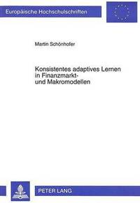 bokomslag Konsistentes Adaptives Lernen in Finanzmarkt- Und Makromodellen