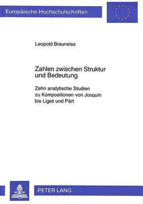 bokomslag Zahlen Zwischen Struktur Und Bedeutung